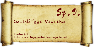 Szilágyi Viorika névjegykártya